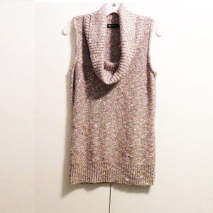 INC Sleeveless Cowl Neck Sweater w/Sequins, Size M